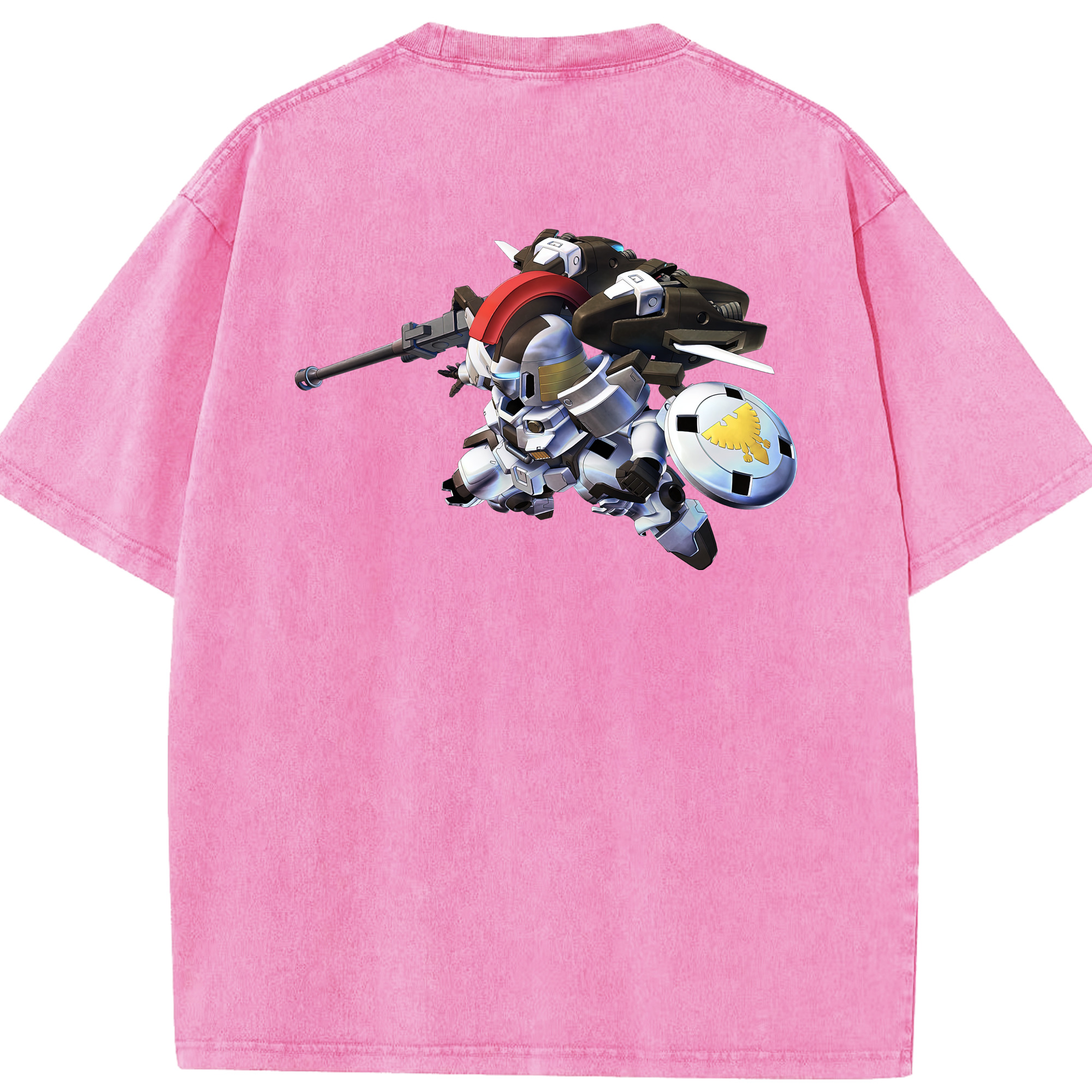 （画像用） 機動戦士ガンダム Mobile Suit Gundam 綿100% ヴィンテージ風 半袖Tシャツ（背面プリント）